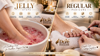 Jelly Footspa + Regular Pedicure